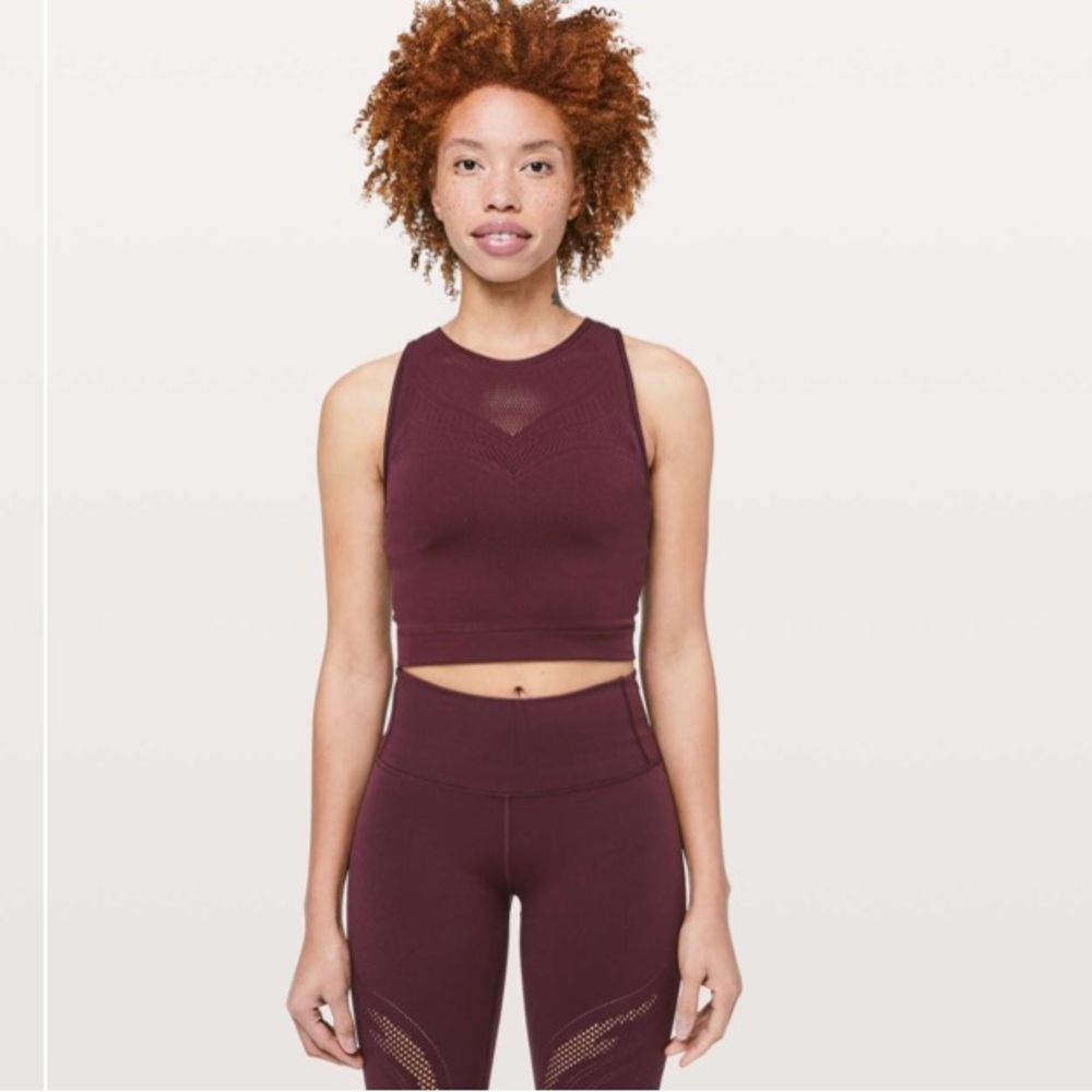 Lululemon Athletica Burgundy Tank Top